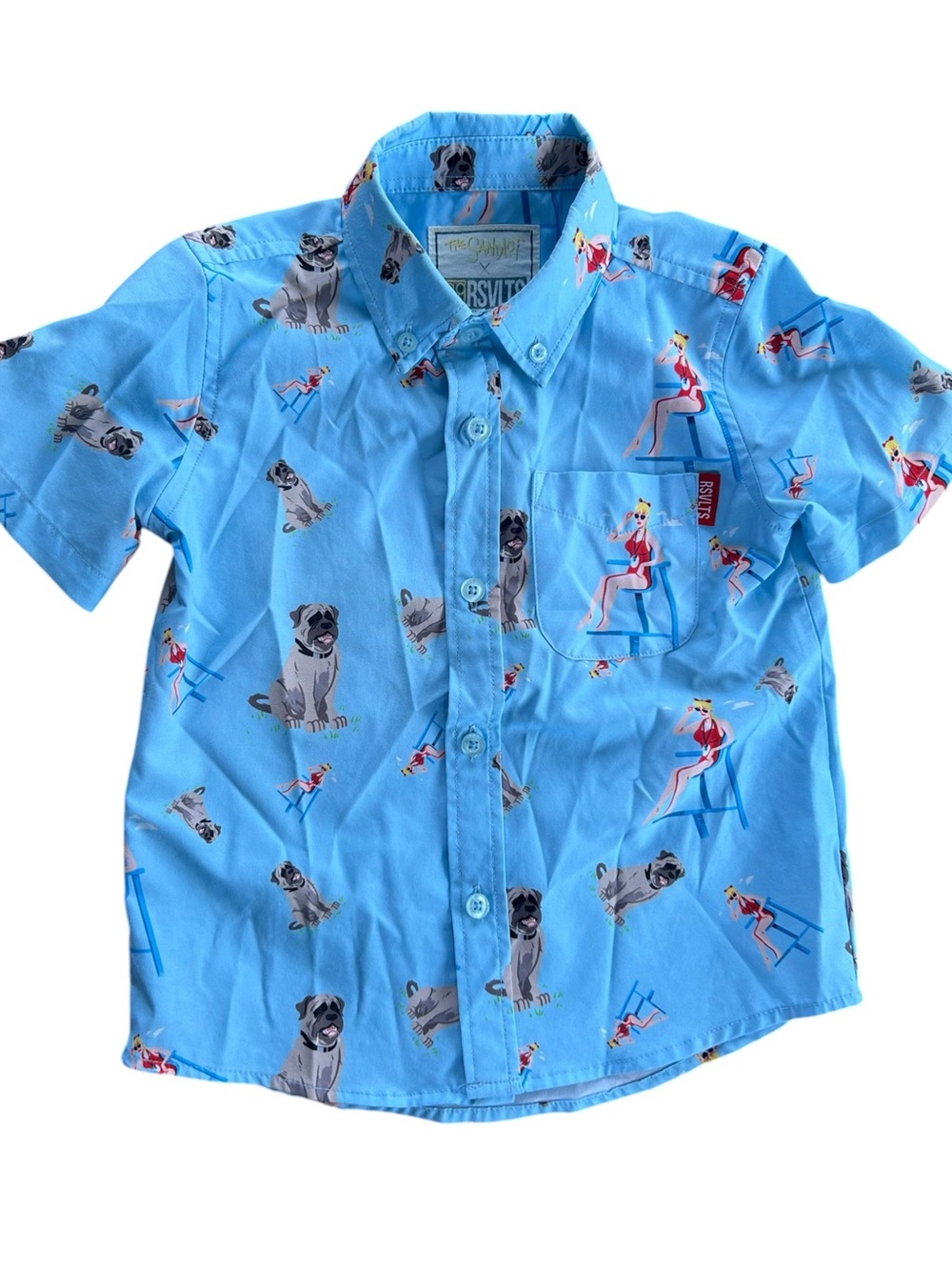 RSVLTS Sandlot Button-Up Shirt Wendy and the Beast Kids Toddler 2 Years